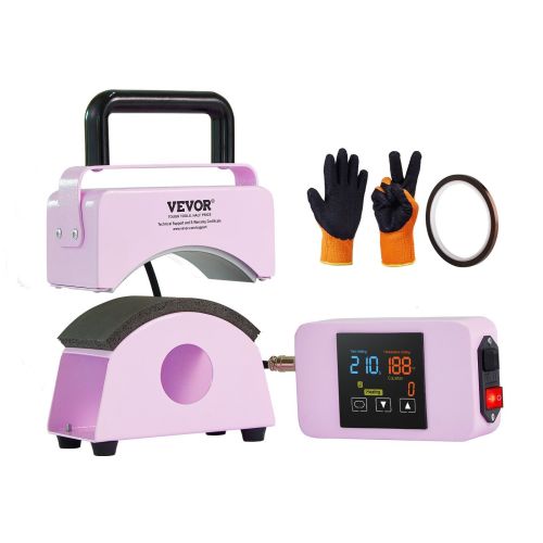 VEVOR Hat Press Machine Mini Hat Heat Press for Caps 5.9x3.15 inch Plate Purple