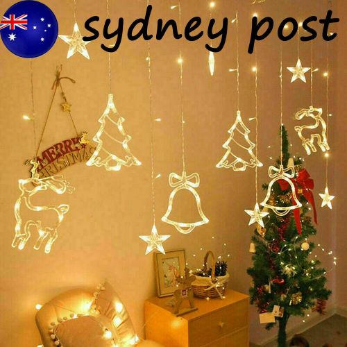 LED Fairy String Window Curtain Lights Star Christmas Xmas Party Home Indoor LED Fairy String Window Curtain Lights Star Christmas Xmas Party Home Indoor