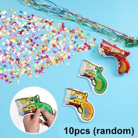 Wedding Confetti Fireworks Toy Handheld Gun Foil Balloons Confetti Firework Cannon Birthday Graduation Party Supplies Kid's Toys (Ships From: CN, Color: 10pcs)